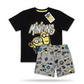 Minions Black Boys Shorts Set