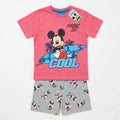 Mickey Surf Pink Girls Shorts Set