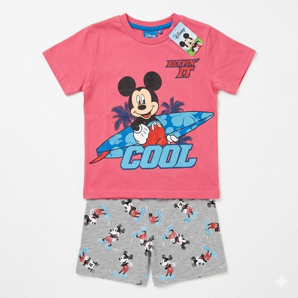 Mickey Surf Pink Girls Shorts Set