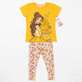 Princess Belle Yellow Girls Leggings Set