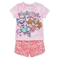Pawsitive Vibes Girls Shorts Set